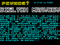 Opening screen