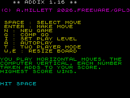 Opening screen
