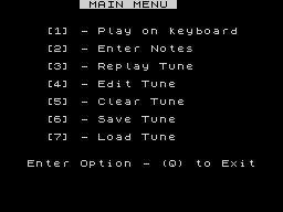 Opening screen