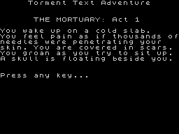 Opening screen