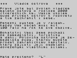 Opening screen