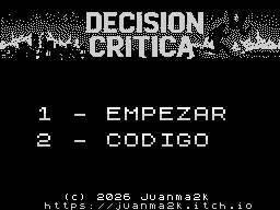 Opening screen