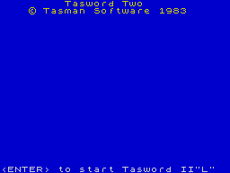 Opening screen