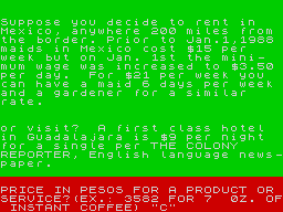 Running screen