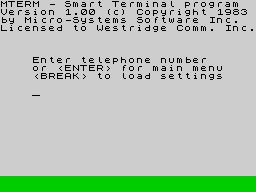 Running screen