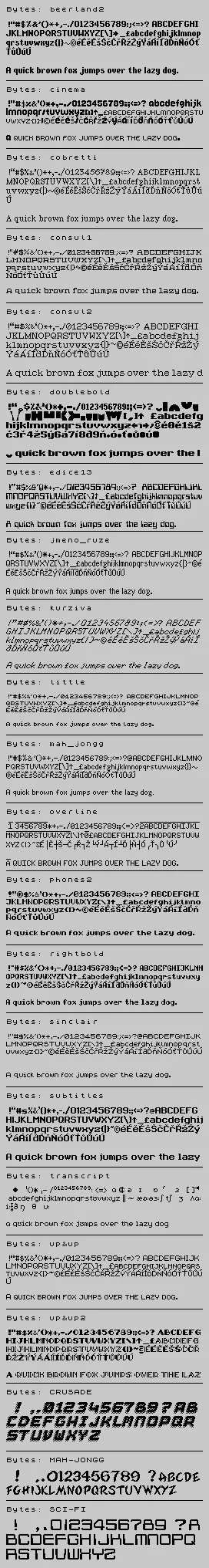 Fonts