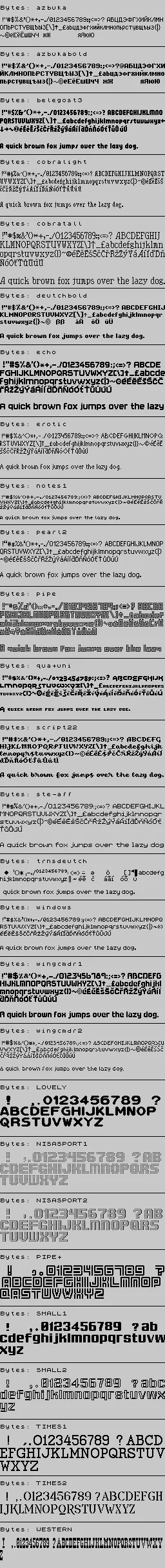 Fonts