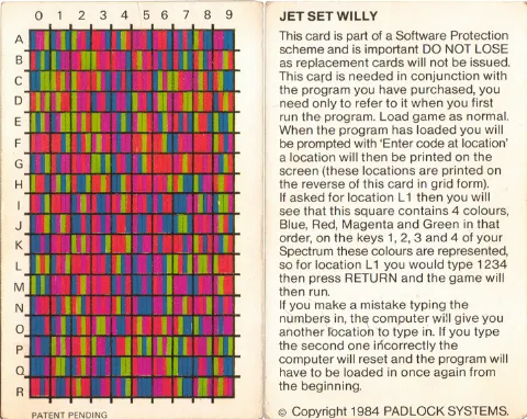 Code sheet