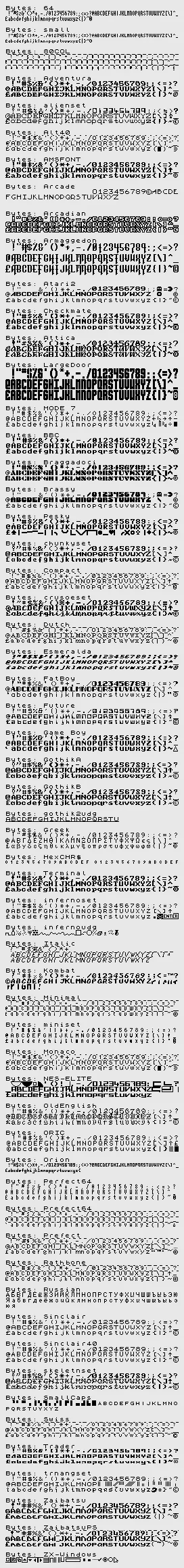 Fonts