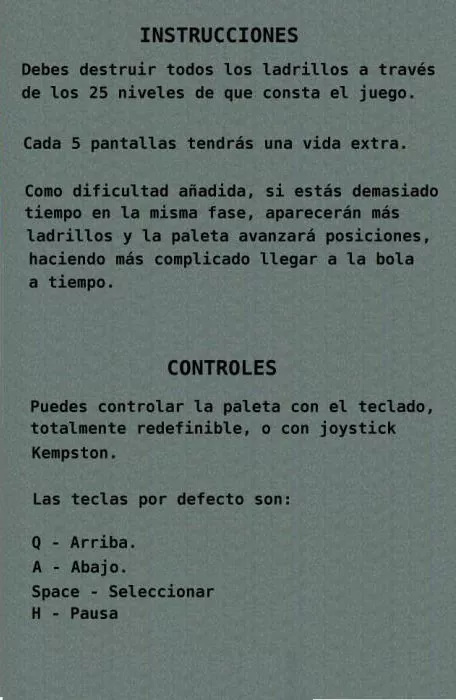 Scanned instructions