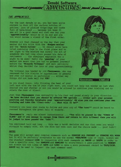 Scanned instructions