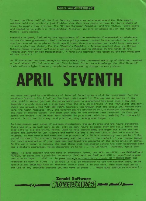 Scanned instructions