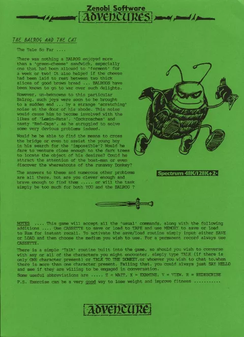 Scanned instructions