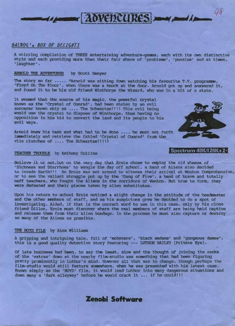 Scanned instructions