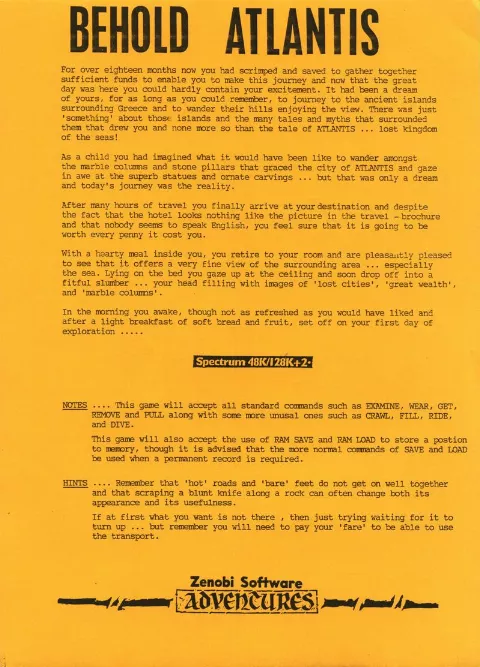 Scanned instructions