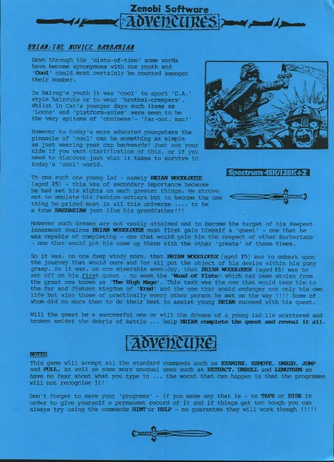 Scanned instructions