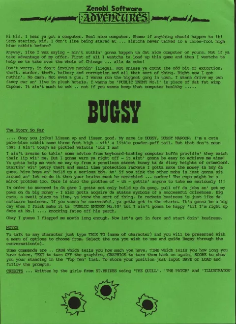 Scanned instructions