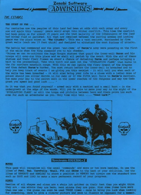 Scanned instructions