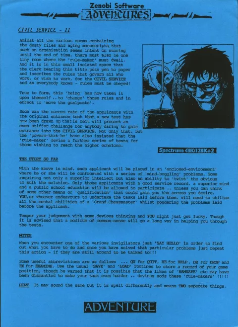 Scanned instructions