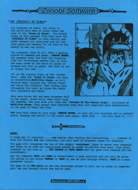 Scanned instructions
