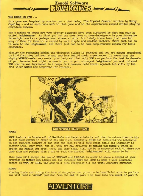 Scanned instructions