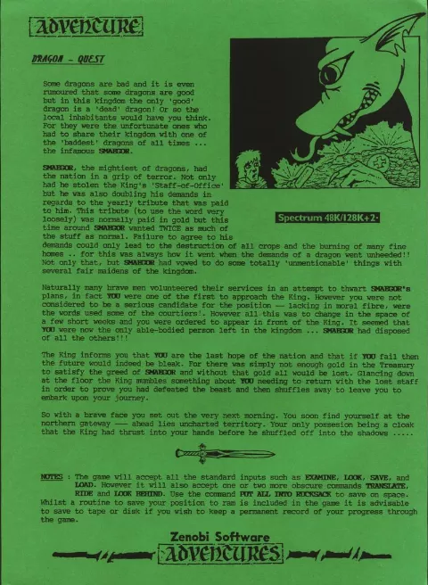 Scanned instructions
