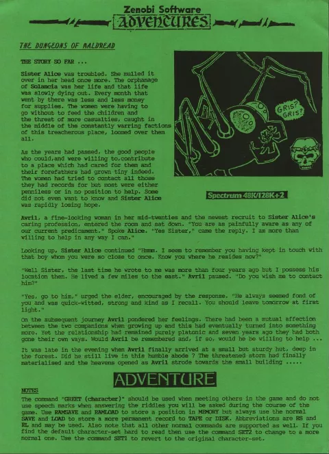 Scanned instructions