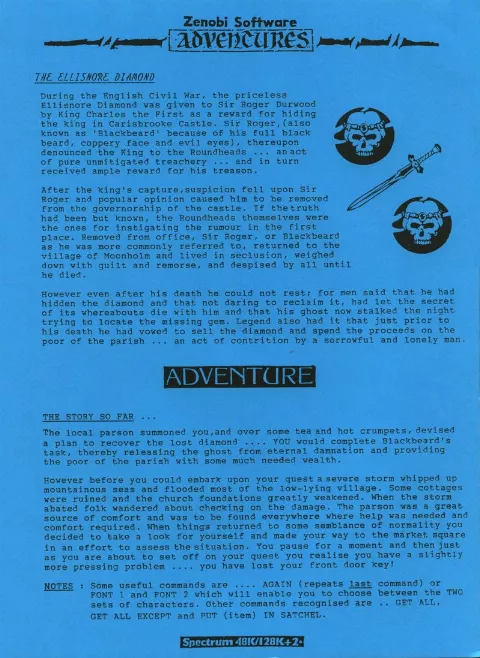 Scanned instructions