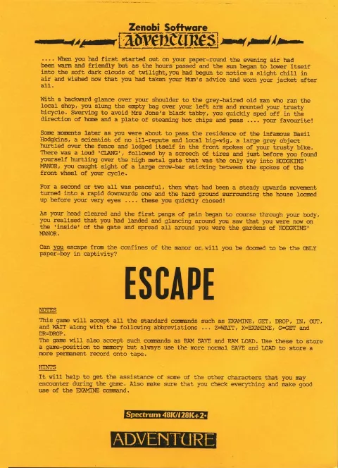 Scanned instructions