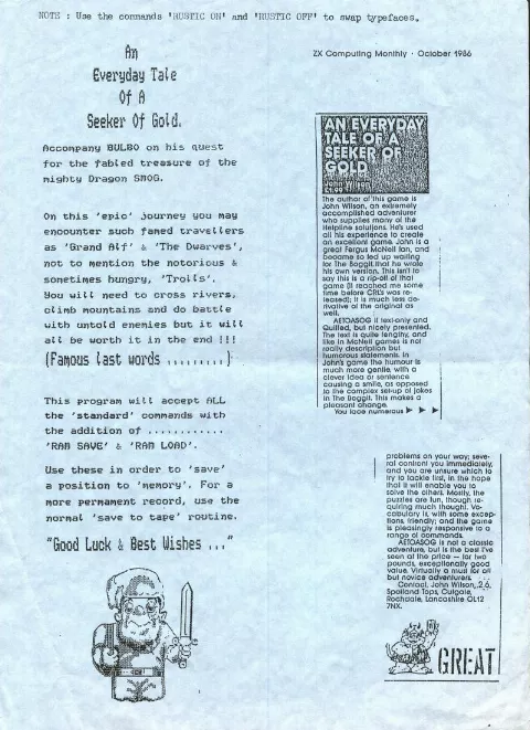 Scanned instructions