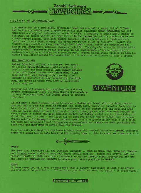 Scanned instructions