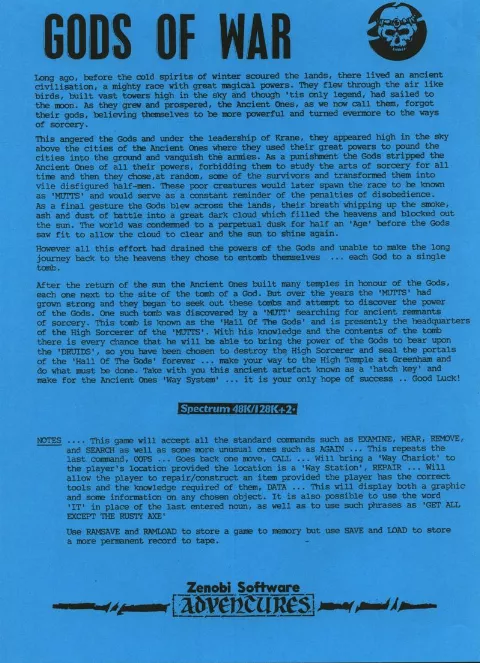 Scanned instructions