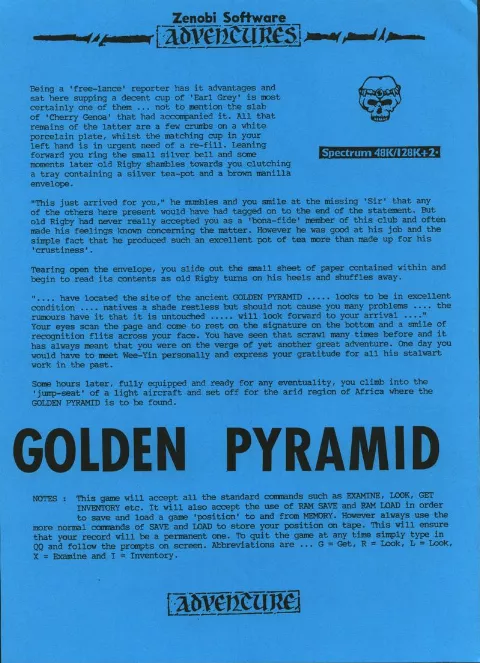Scanned instructions