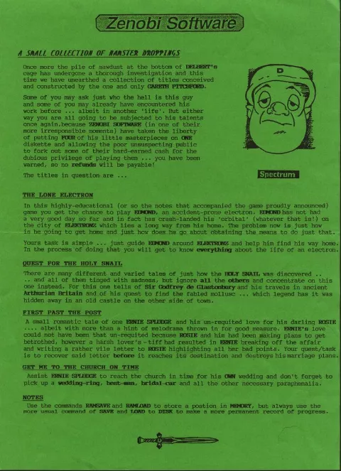 Scanned instructions