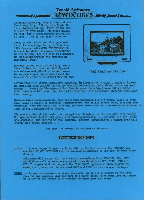 Scanned instructions