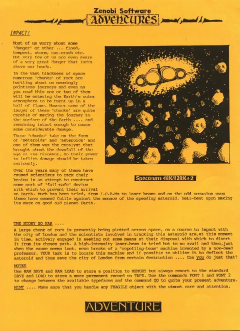 Scanned instructions