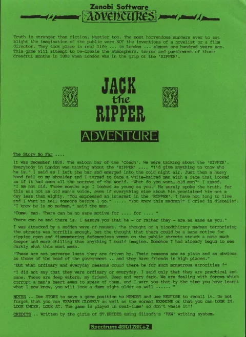 Scanned instructions