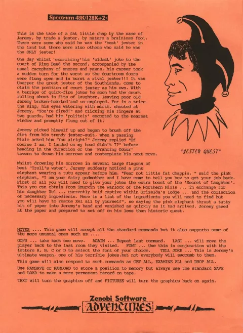 Scanned instructions