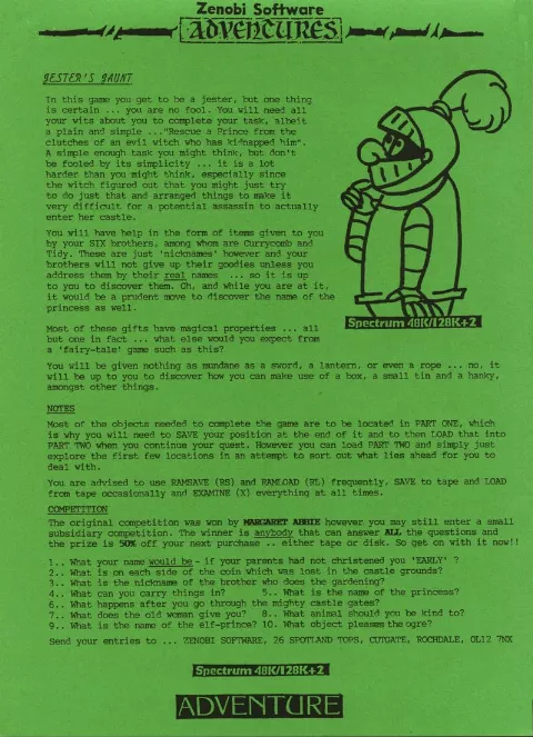 Scanned instructions