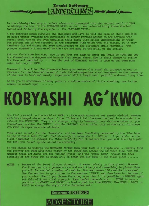 Scanned instructions