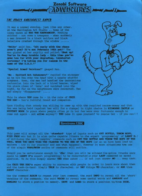 Scanned instructions