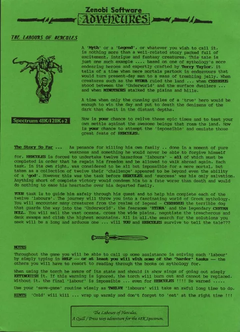 Scanned instructions