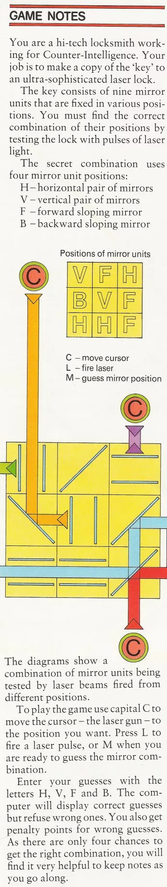 Scanned instructions