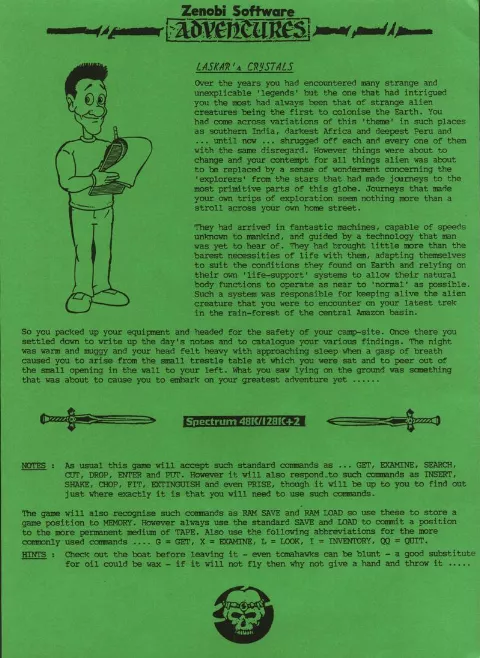 Scanned instructions