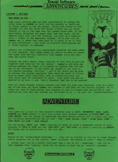 Scanned instructions