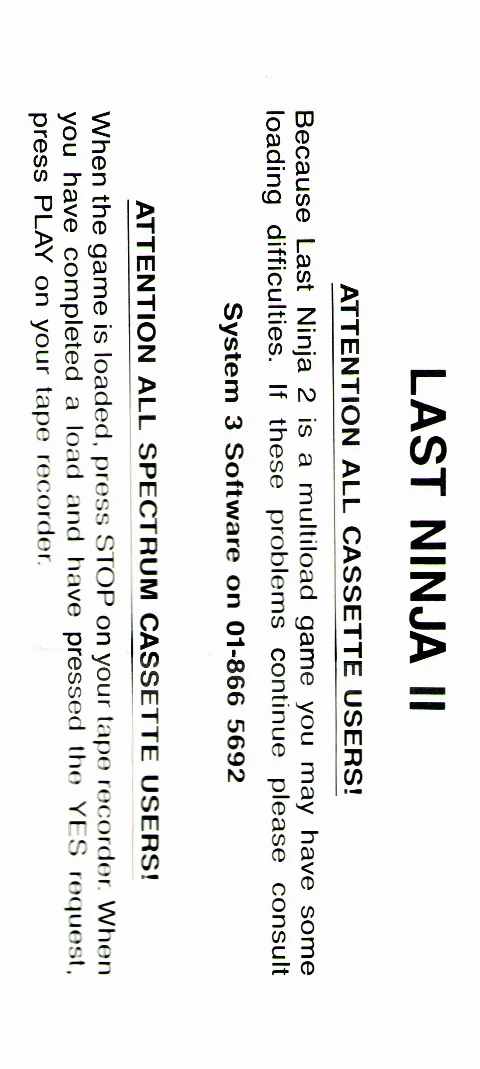 Scanned instructions