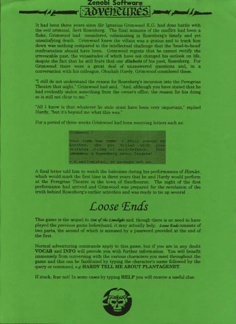 Scanned instructions