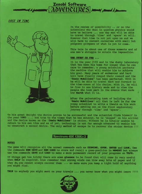 Scanned instructions