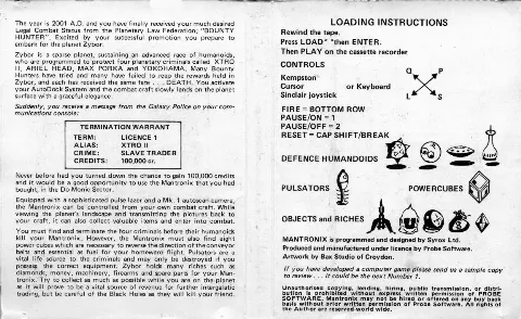 Scanned instructions