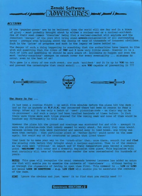 Scanned instructions